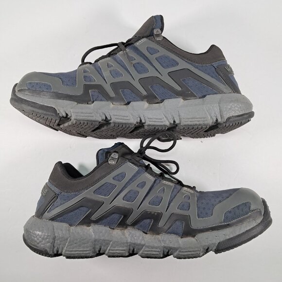 Wolverine Safety Shoes Men 10 M Composite Toe Rev Vent Blue Sneakers W211176 - Picture 3 of 16